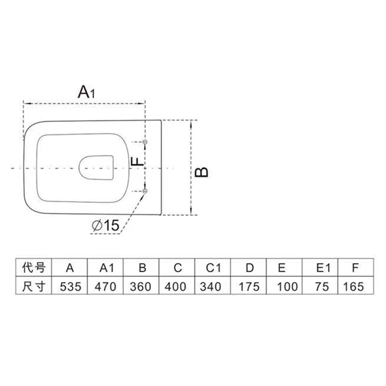 Hot Selling Sanitary Ware Ceramic European Wall Hanging Cheap WC White Wall Mounted Toilet