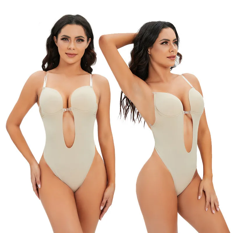 Adjustable Sexy Plus Size Transparent Straps One-Piece Nude Girls Breast Lift Invisible Womens Backless Bras Set