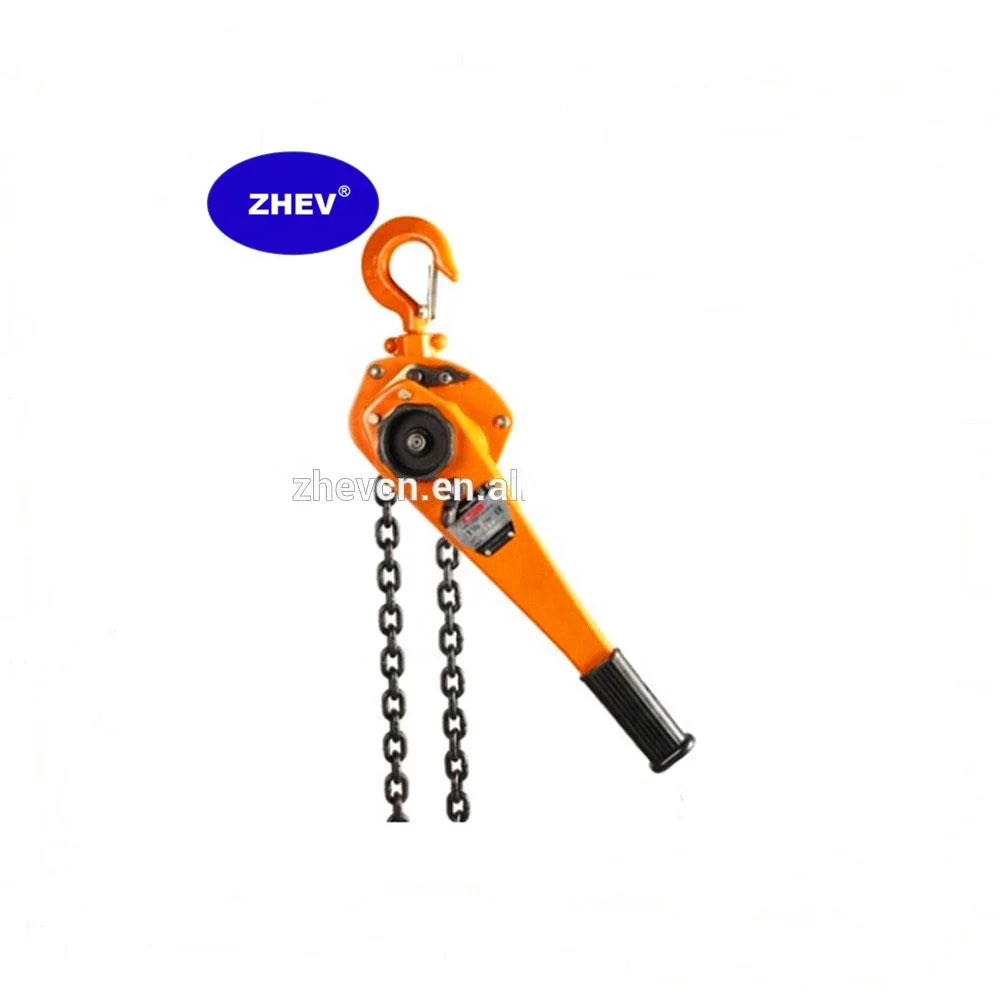 Heavy Duty Come Along 1.5T Can Hand Lever Hoist 3 Meters Chain Orange