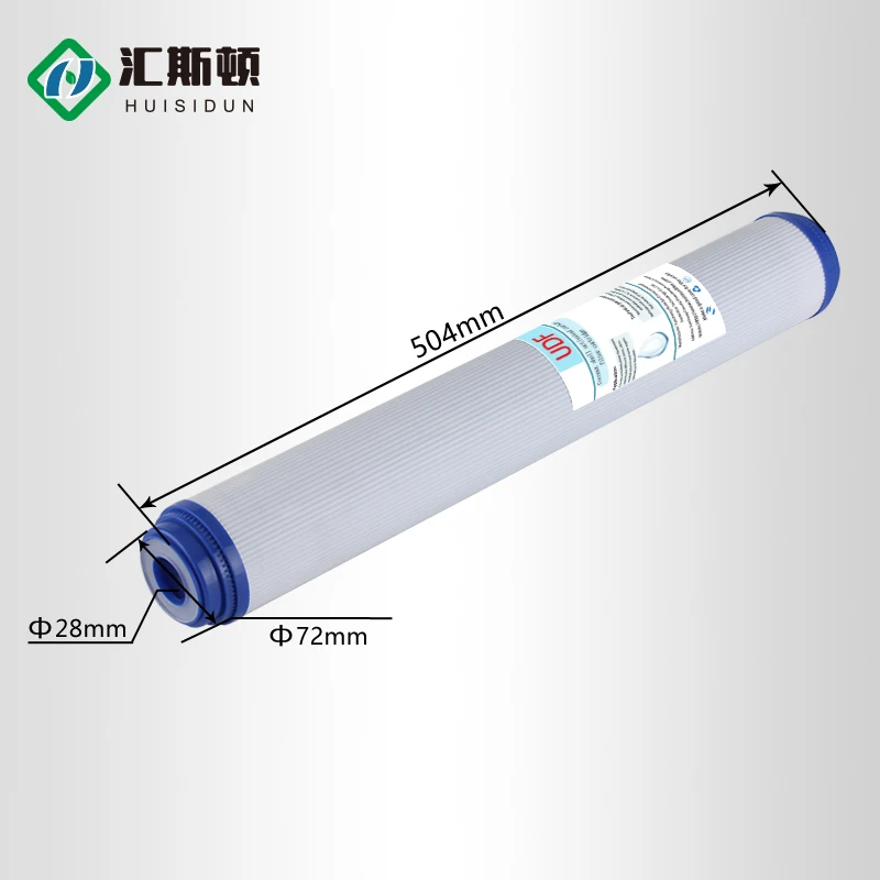 Customizable 20-inch UDF granular coconut shell activated carbon filter element water purification system filter element