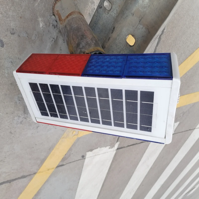 Cross Road Signal Lamp Flashing Emergency Warning Lights Easy Installation Solar Panel LED Traffic Strobe Light