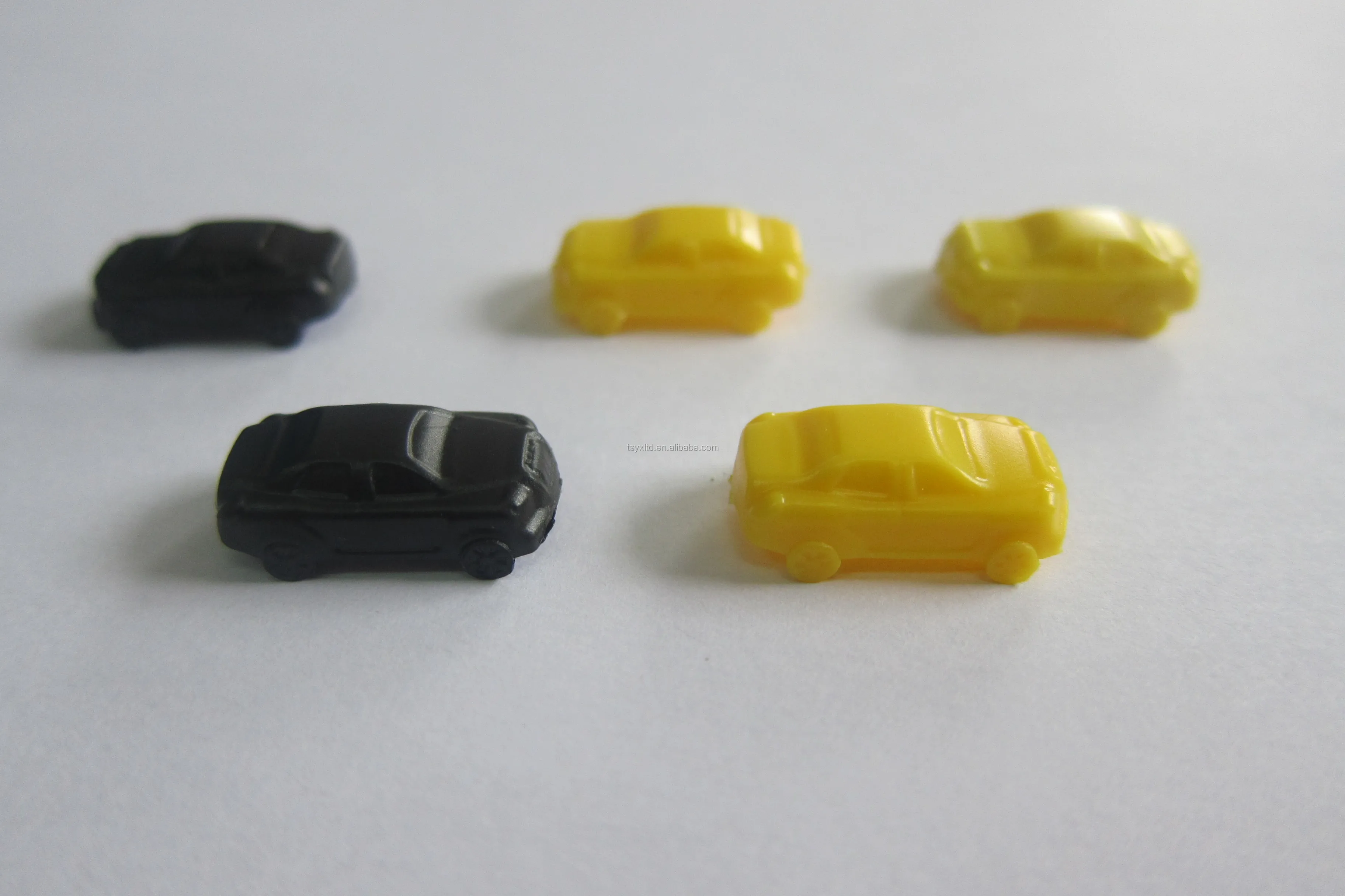 Plastic game accessories parts house and hotel mini board game building shape mini accessories