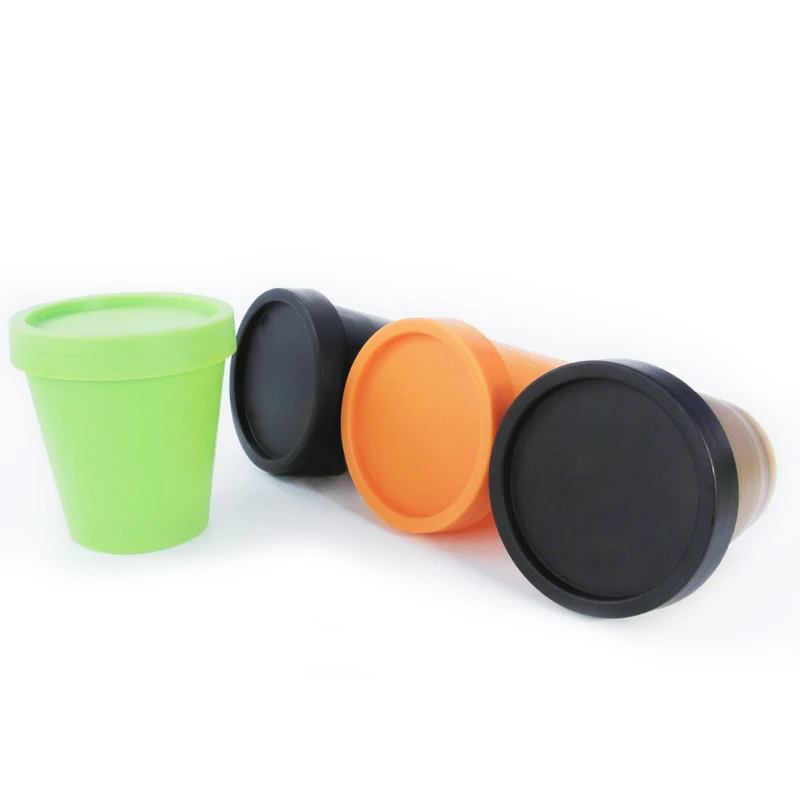 In Bulk High Quality Cheap Macaron Empty Oval Shape Plastic Jar Big Cleansing Cream Wide Mouth For Face Care