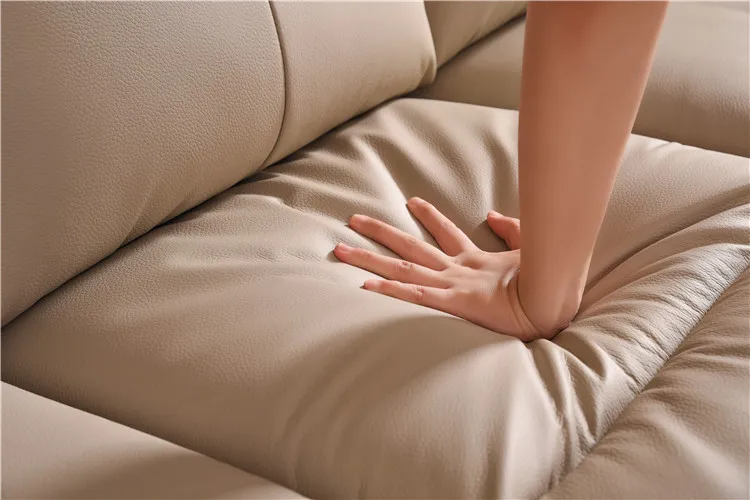 Farrell living room furniture set best selling mid century 3+2+1 seats modern genuine leather sofa set