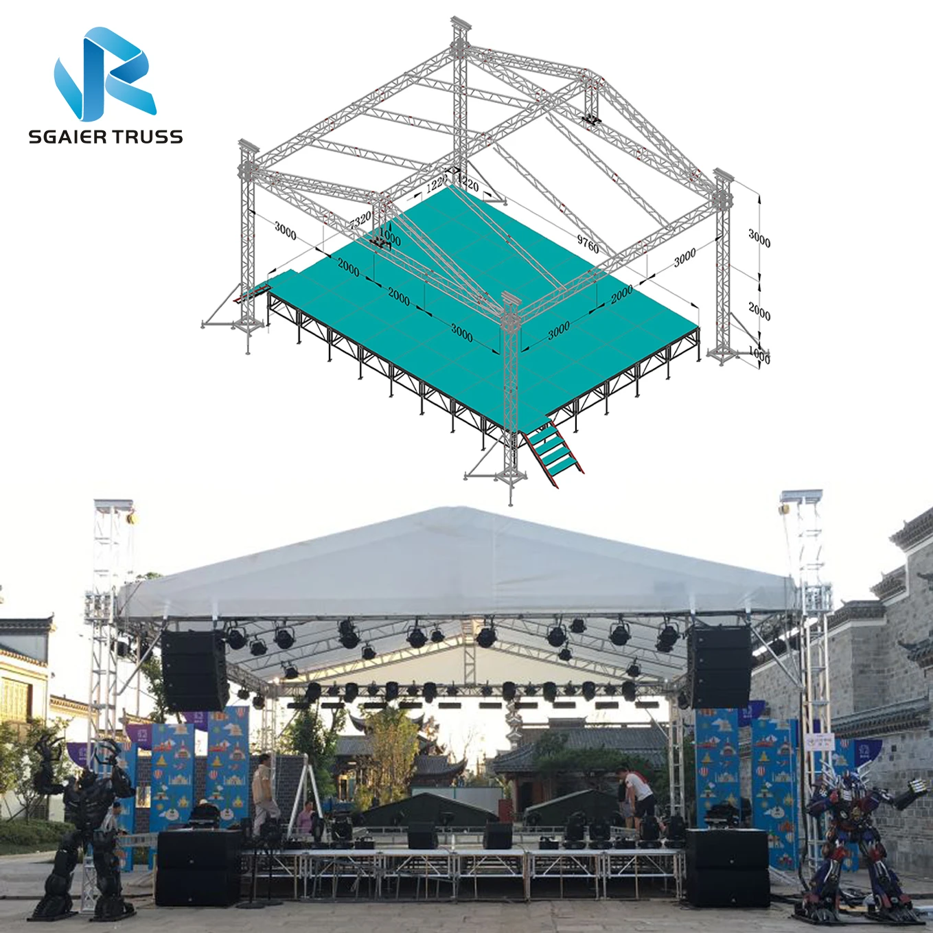 Stage Aluminum Trusses/Used Stage Truss