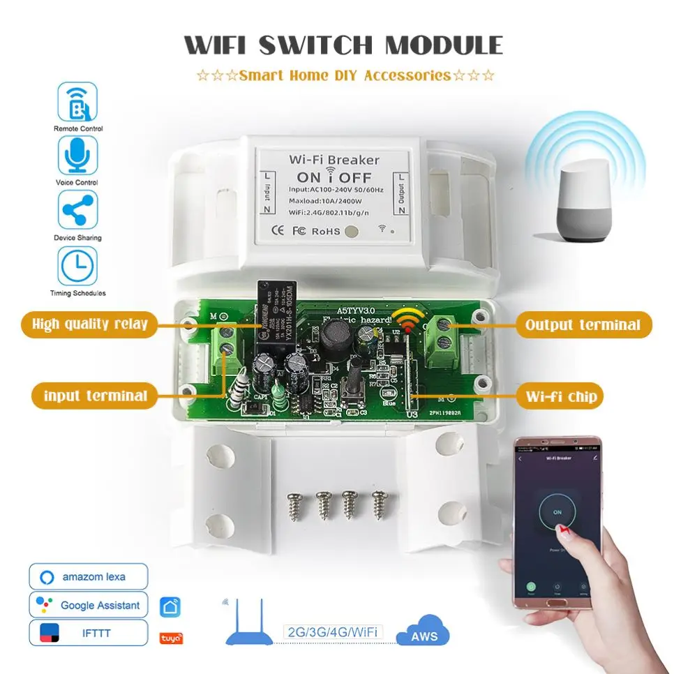  Популярная продукция автоматический выключатель с Wi-Fi для умного