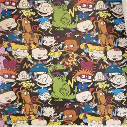 Digital printing Custom printed crisscross designer print faux synthetic leather sheet vinyl