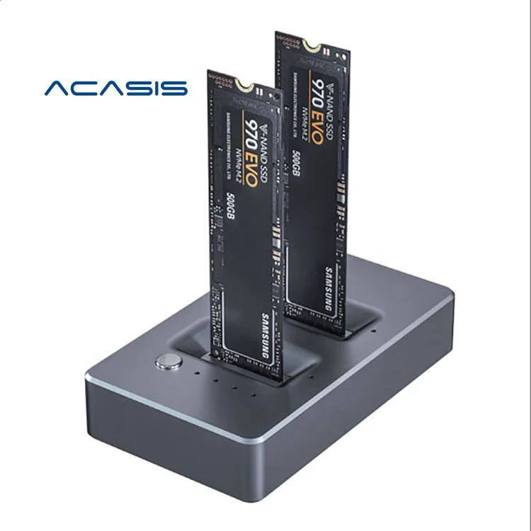 Док-станция ACASIS для SSD-накопителей M2 док-станция клонирования Dual Solt M.2 NVME поддержка офлайн-режима автоматического