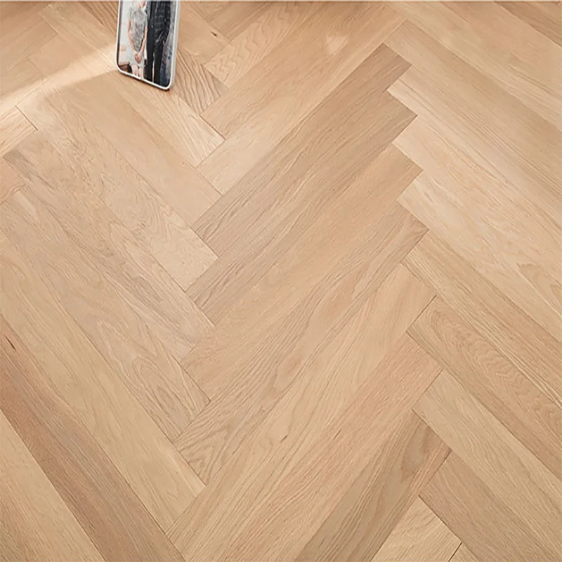 Solid wood oak herringbone parquet hardwood timber flooring
