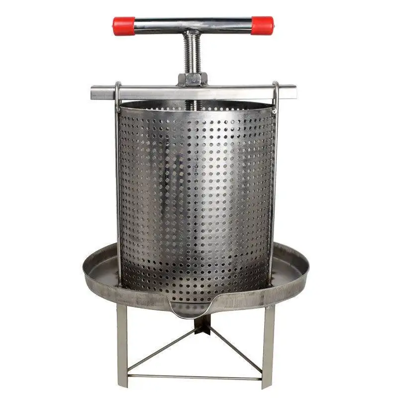 Stainless Steel Hydraulic Jack Honey Wax Press Machine Extractor Filter Apiculture Beekeeping Equipment Tool Supplies