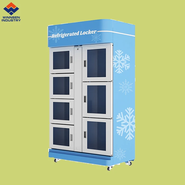 Automated Refrigerated Parcel Locker Cold Chain Delivery Frozen Smart Cabinet For Fresh Food