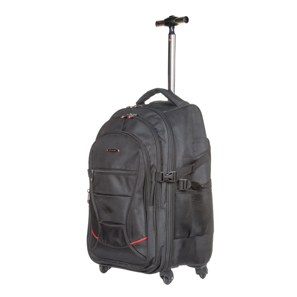 Big capacity four wheels weekend travel trolley laptop backpack bag for business