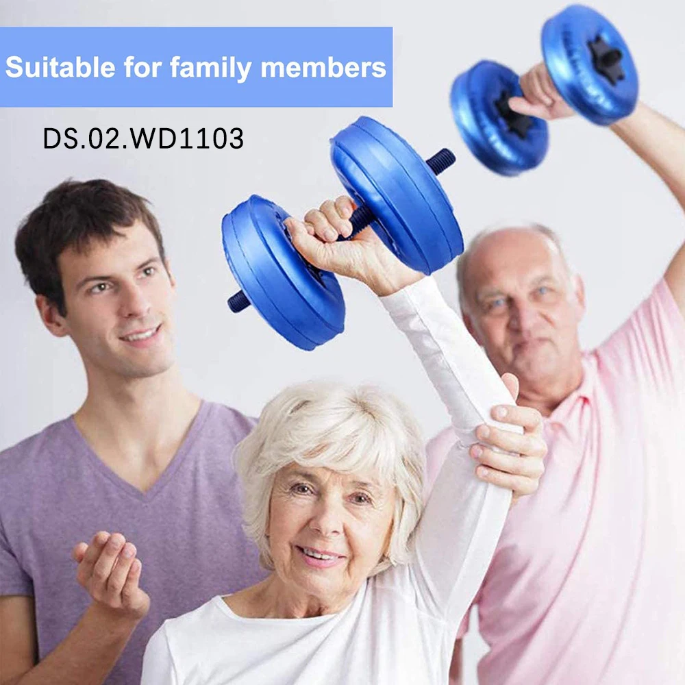 Water-filled Dumbbells Wholesale Gym Home Exercise Lifting Equipment Adjustable weight water filled barbell dumbbells pounds set