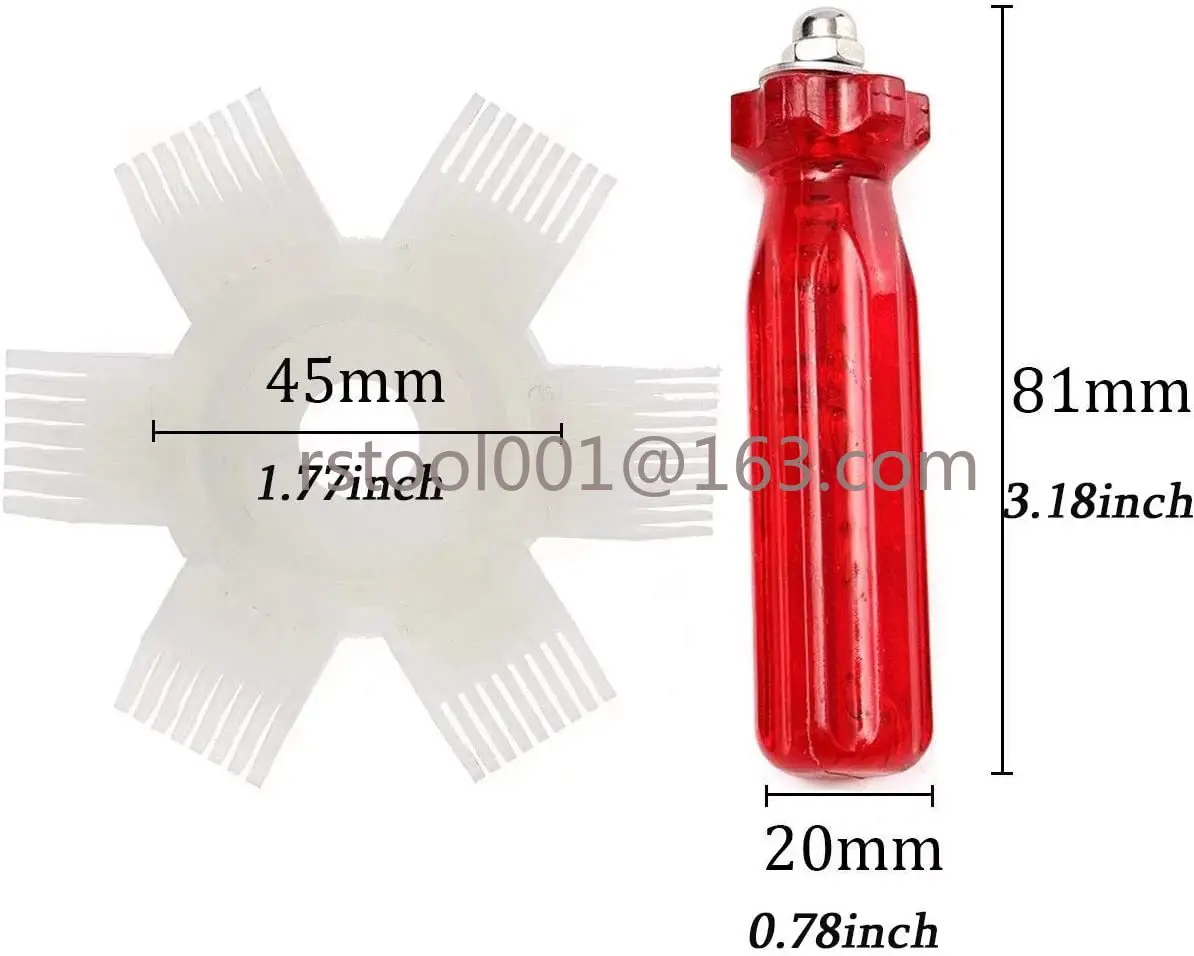 Car A/C Radiator Condenser Evaporator Fin Coil Comb Air Conditioner Coil Straightener Cleaning Tool Auto Cooling System