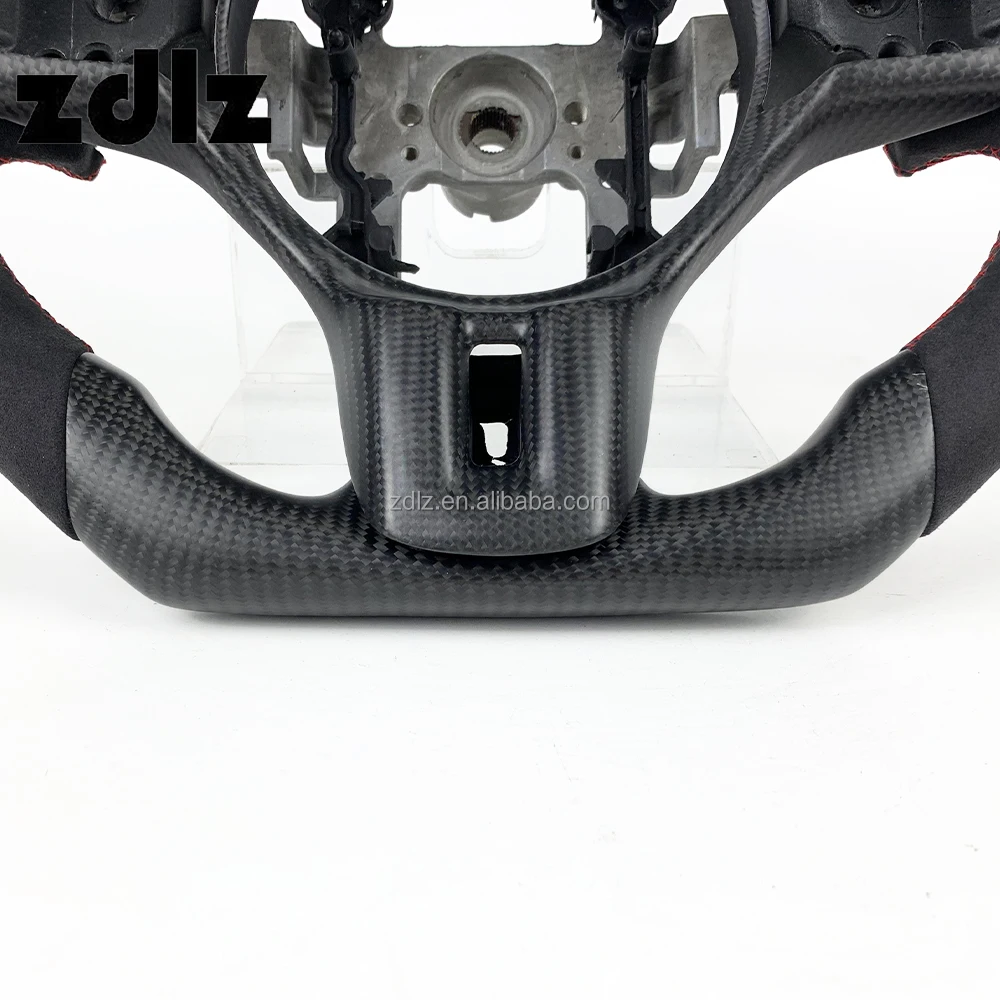 Кожаное матовое рулевое колесо из углеродного волокна для Mitsubishi EVO X 10 2007-2010 Автомобильное на заказ