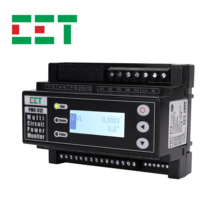 CET PMC-512-D 12 Branch DC Energy Meter Modbus DC Multi-Circuit Power Meter in Data Center
