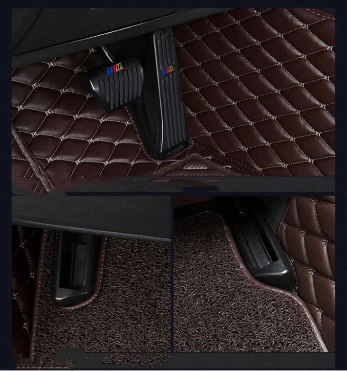 Diamond double layer carpet car mats Chevrolet, Corvette, 2020 with logo