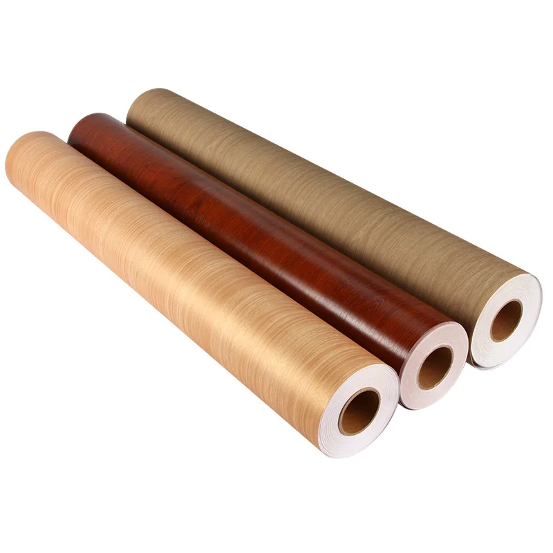 High Glossy Wood Grain Film PVC Decorative Film Cheap PVC Film wood grain contact paper