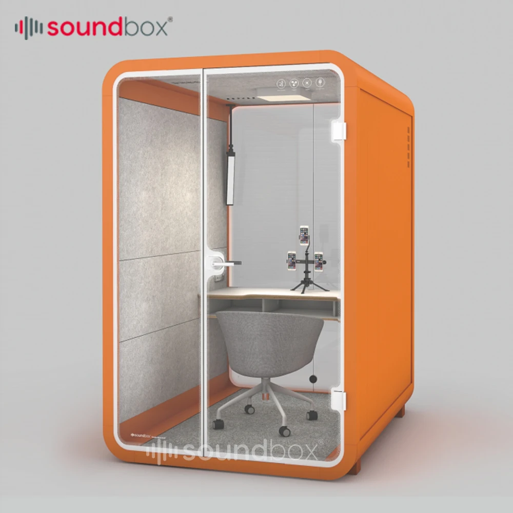 SOUND BOX Modern Design Noise Insulation Room Portable Vocal Booth Soundproof For Leisure Facilities