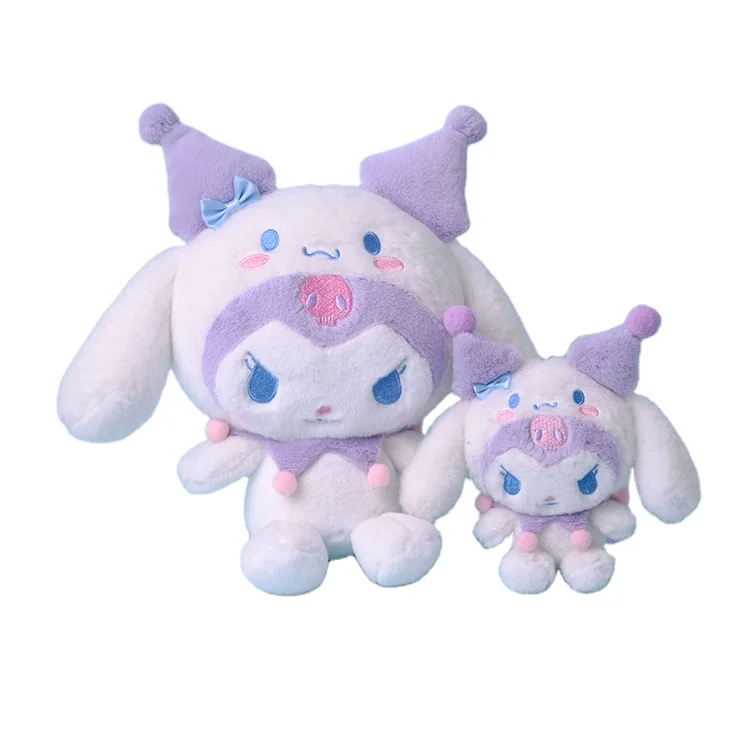 Plush Toy Keychain Sanrioed Melody Kitty Transform Cinnamoroll Doll Cute Cartoon Anime Kuromi for Claw Machine