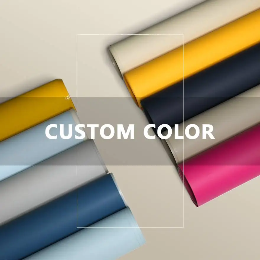 UV coating Excellent Quality profile wrapping pvc film Membrane door film foil for Wooden Wall Cladding MDF Board