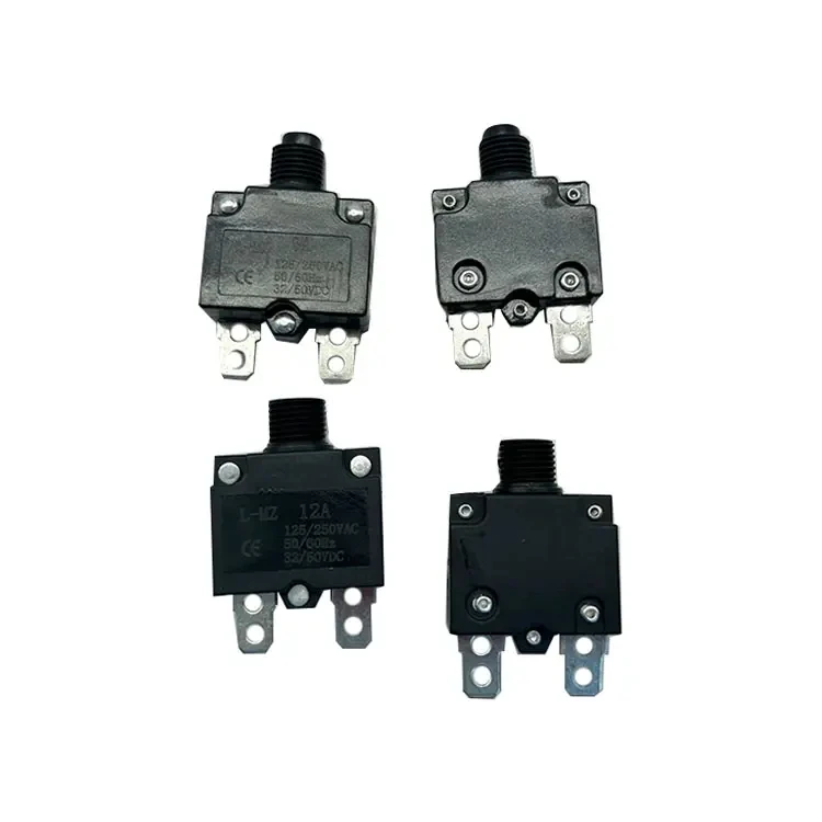Over Current Protection DC Motor Thermal Circuit Breaker Switch 5A 10A 20A 25A Miniature Resettable Overload Protector Switch