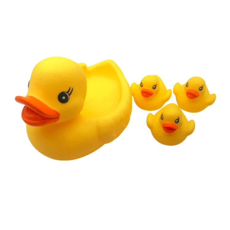 Kids Shower Swimming little Mini Yellow Bulk Rubber Duck Bath Toy Sound Floating Ducks for baby