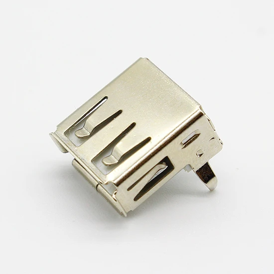 10pcs/lot USB 2.0 4Pin A Type Female Socket Connector G54 2 feet 90 degree Data Transmission