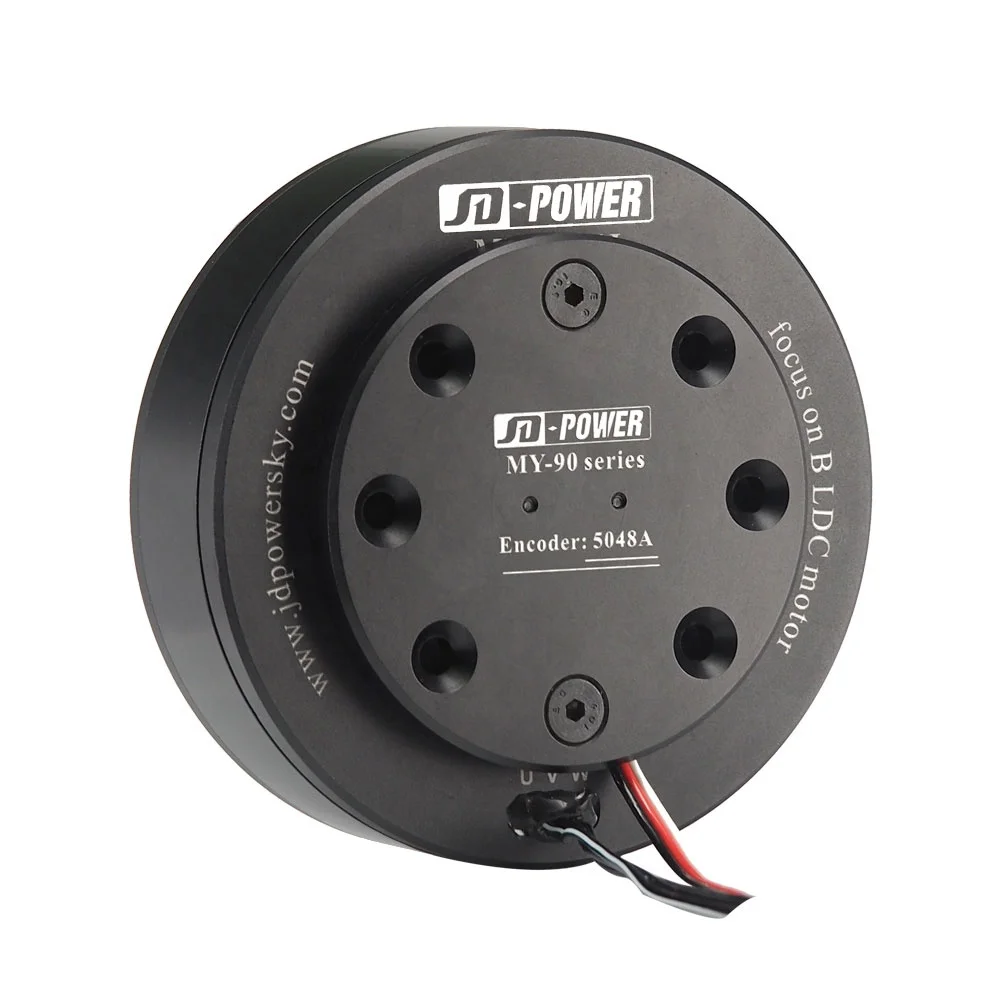 High quality JD power MYH 9026J high torque flat servo industrial robot arm outrunner gimbal brushless 24v dc motor with encoder