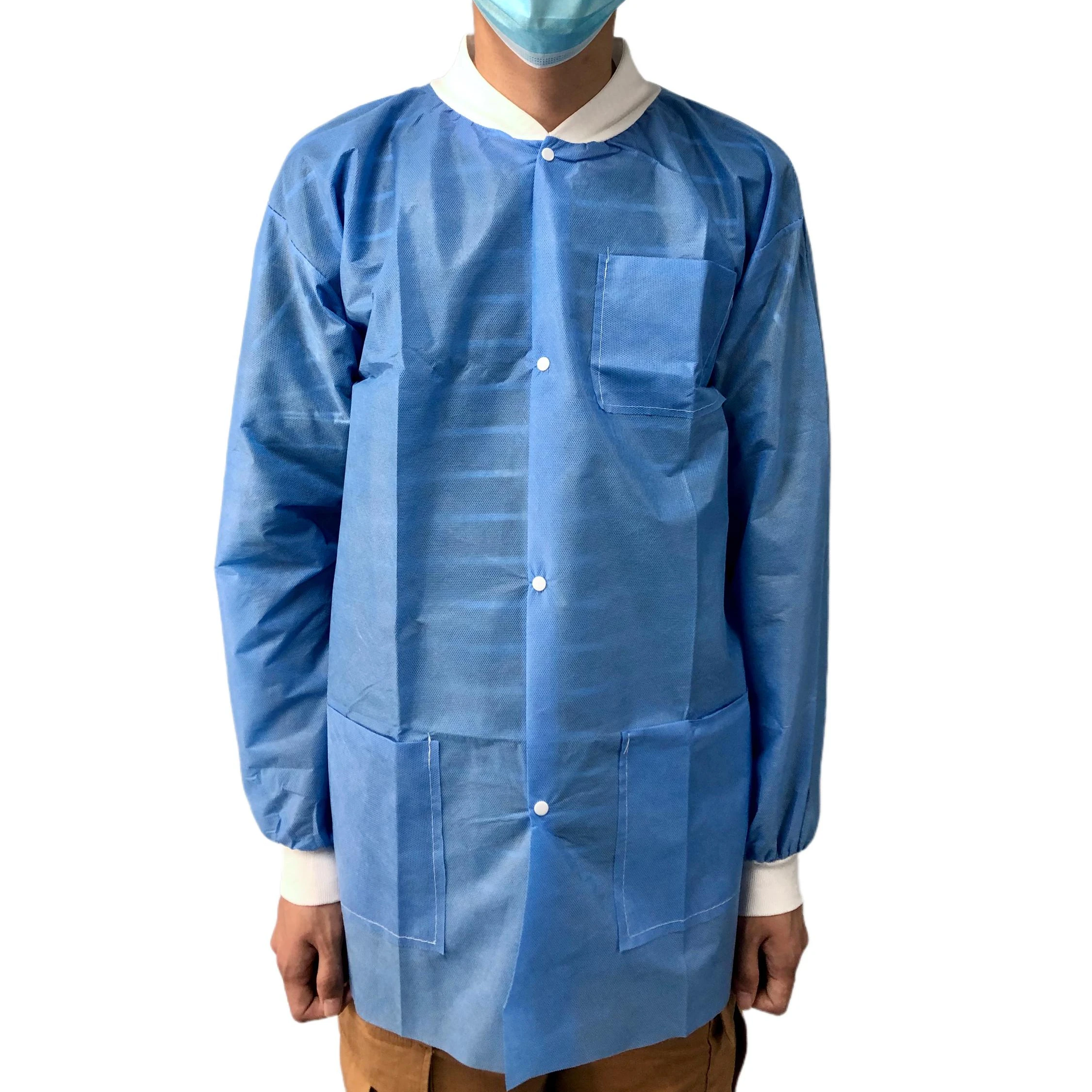 sterilized waterproof sms isolation gown disposable