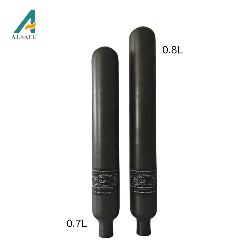 Ultralight Carbon Fiber Cylinder Factory Sale Carbon Fiber Tank 4500psi Pcp Oem Ce Certified Iso 700cc Carbon Fiber Bottle