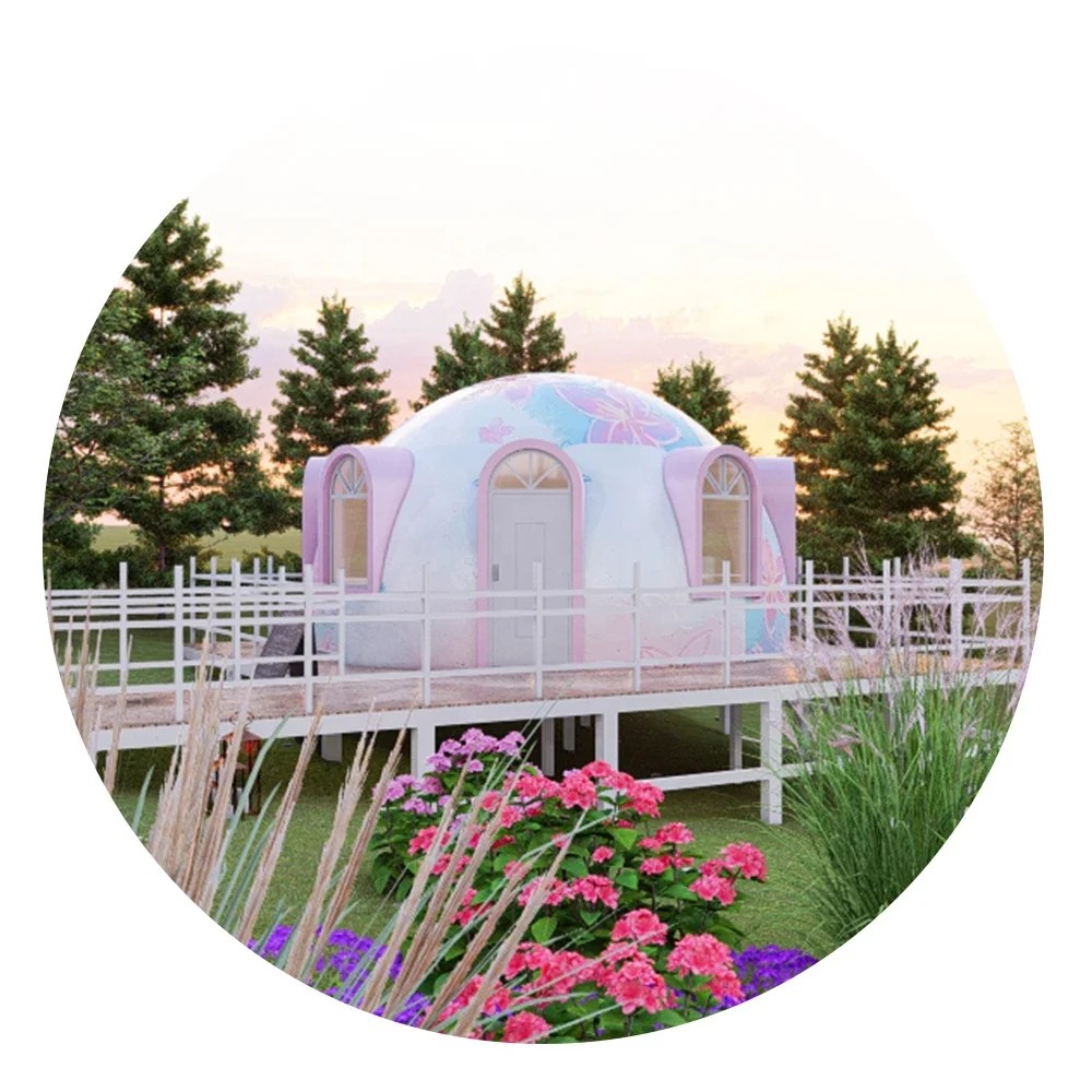 Earthquake-resistant houses Integrated Fast loading house stars round Quick assembly Volcanic dome Caigang room