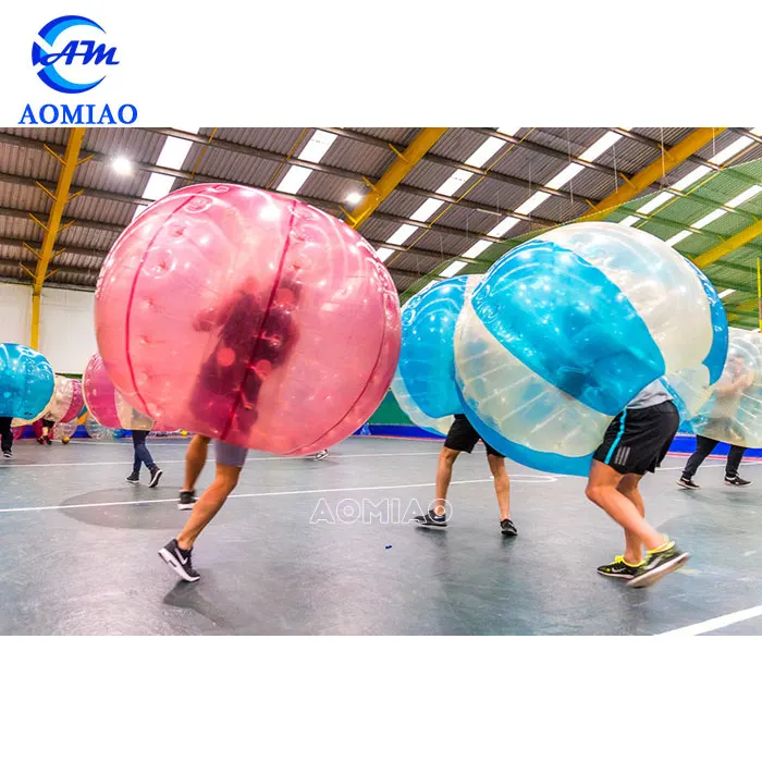 Hot sale red and blue 1.5 m PVC/TPU inflatable ball suit Hamster Ball  human bumper bubble ball