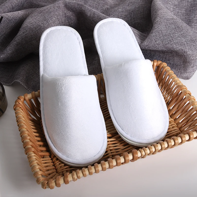 Hotel Amenities Disposable Slippers Eva Outsole Material Hotel Disposable Slippers