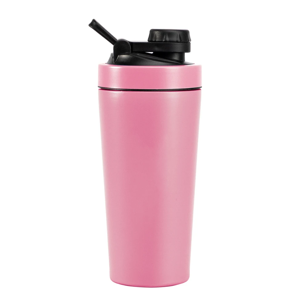 750ml Drink Gym Outdoor Sports Insulated Stainless Steel Metal Shakers Protein Shaker Bottle Cup With Custom Logo