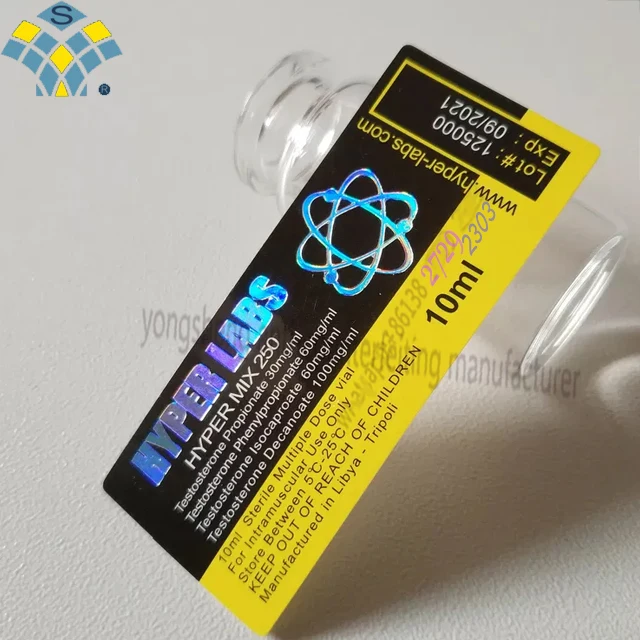Security holographic foil medicine packing label pharma security hologram sticker