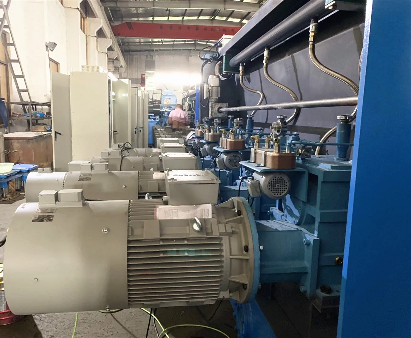 
rod breakdown drawing machine for two aluminium alloy wires with individual motor 