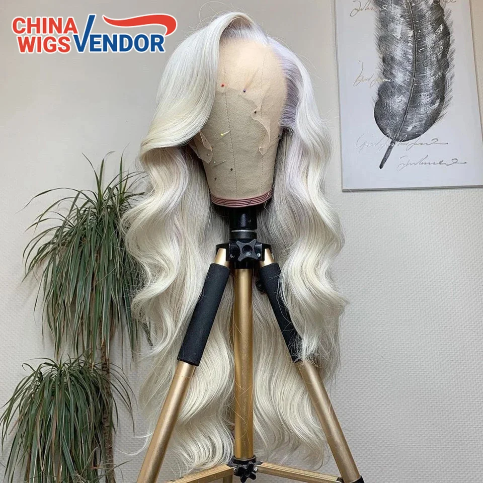 Cheap customized colored gray human lace wigs,fancy style body wave/straight 40 inch long human hair wigs 200% density