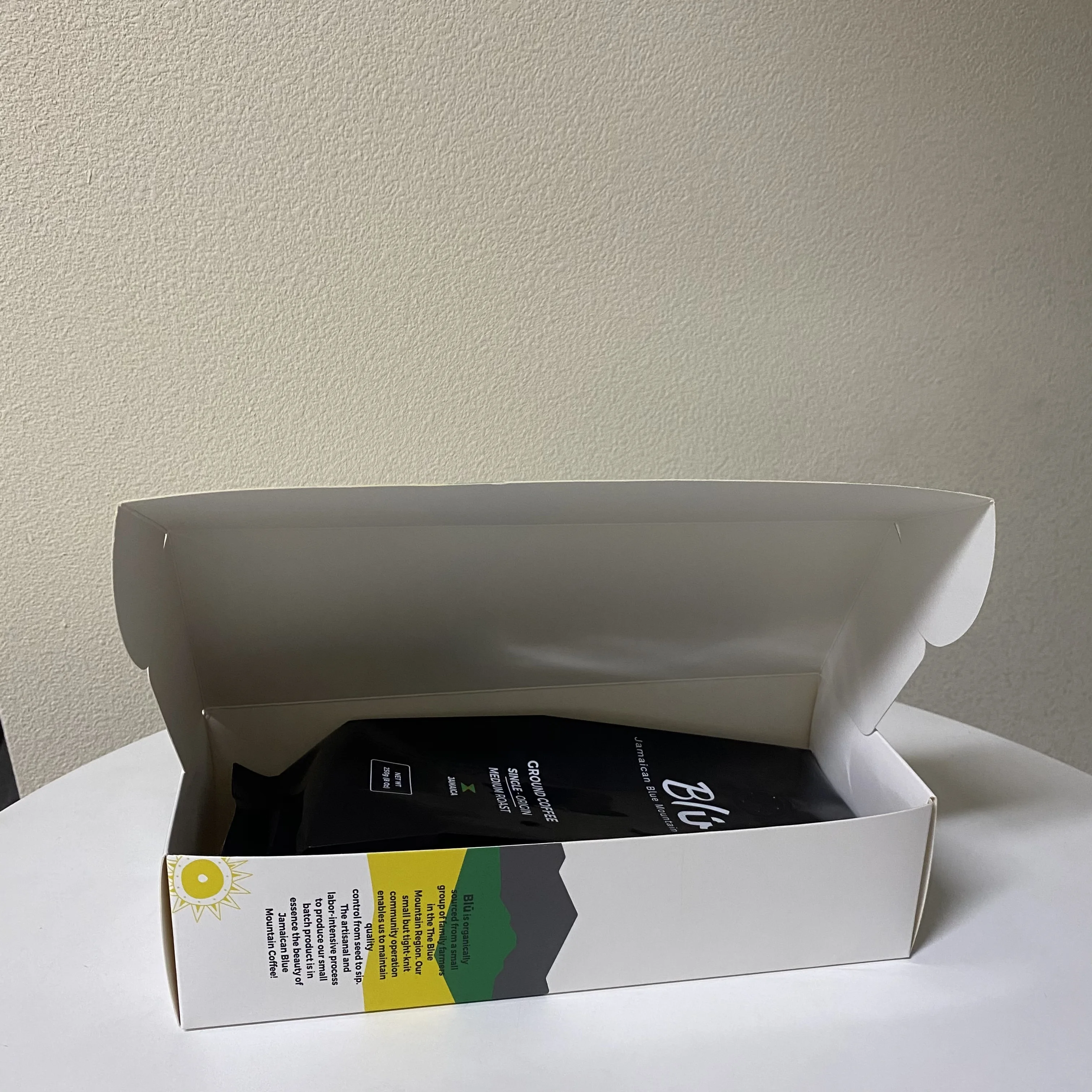 Manufacturer oem art paper cardboard box for coffee bean