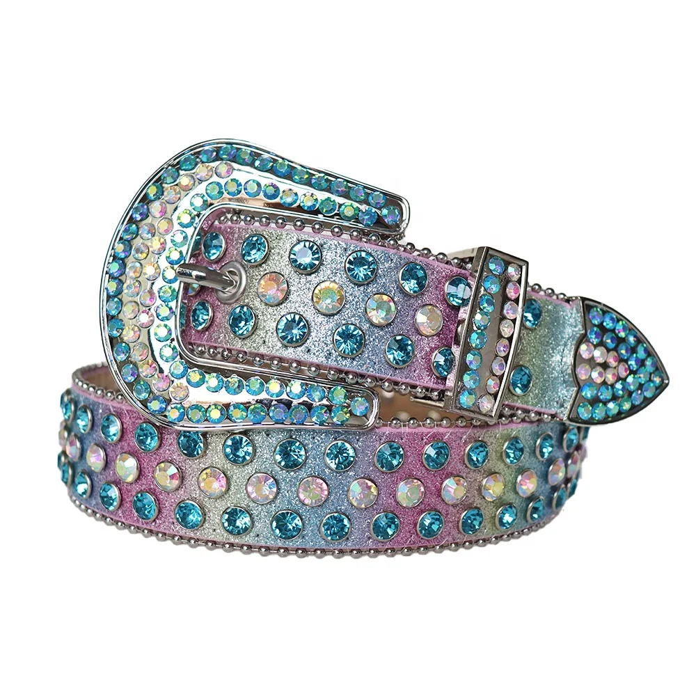 Ceinture Femme Sparkly bb simon Rhinestone Belt For Men Women Bling Bling Gorgeous Sturdy Western Diamond Crystal Belt Vendor