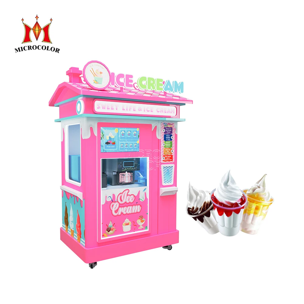 Wholesale Selling Cheap Price Vending Machine Ice Cream Mini Booth Room Ice Cream Vending Machine For Sale