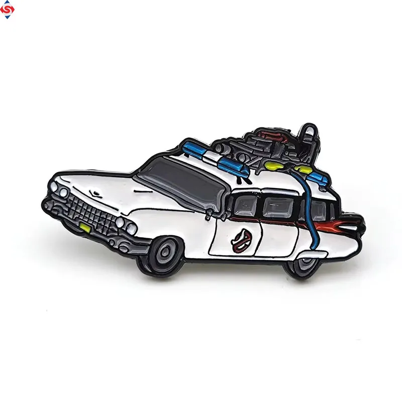 Custom Logo Creative Car Soft Enamel Pins Cartoon Science Backpack Clothes Collar Lapel Badge
