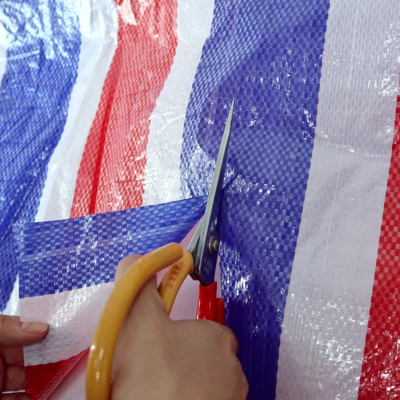 65-150g PP outdoor shed striped fabric cloth truck covering hs code for pvc tarpaulin