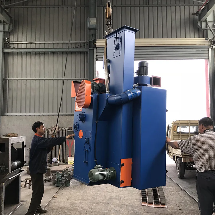 Rubber Tracked Type Tumble Drum Shot Blasting Machine/Tumble blast Belt Type Blast Machine