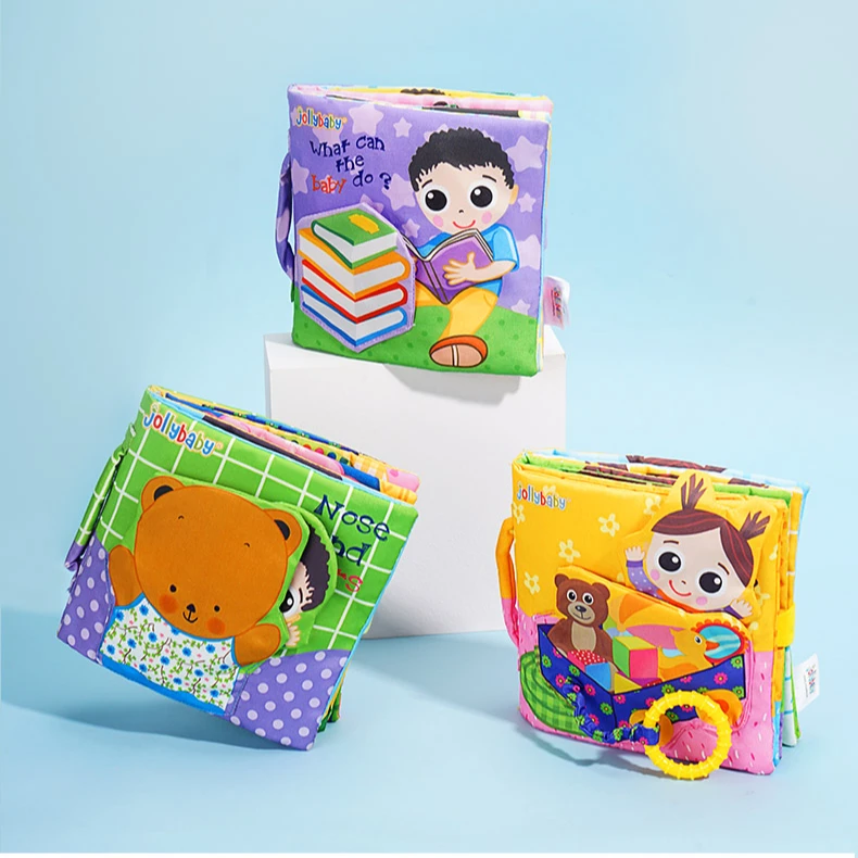 Hot selling Funny soft baby cloth book educational baby toys fabric quiet book for baby