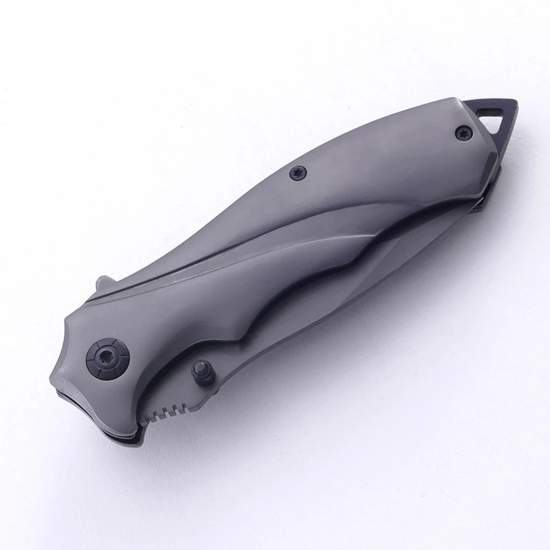 440 Stainless Steel Blade Titanium Coated Outdoor Knife Foldable Knife