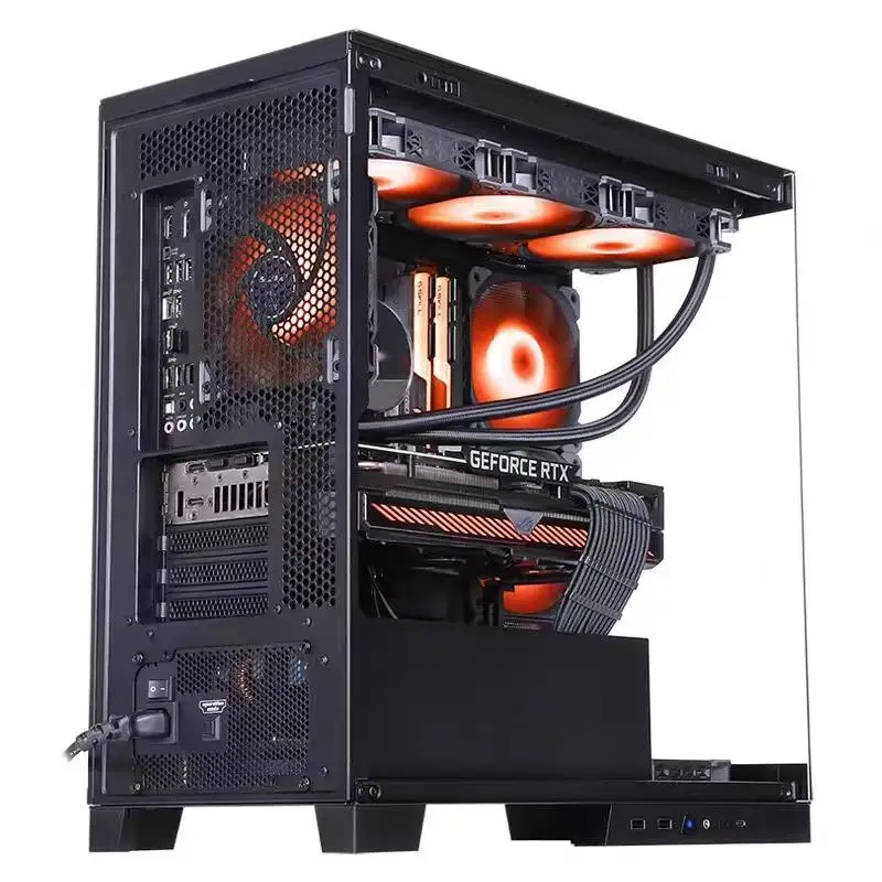 X-CORE tempered glass case computer easy install 40series GPU gabinete pc gaming OEM computer case gaming