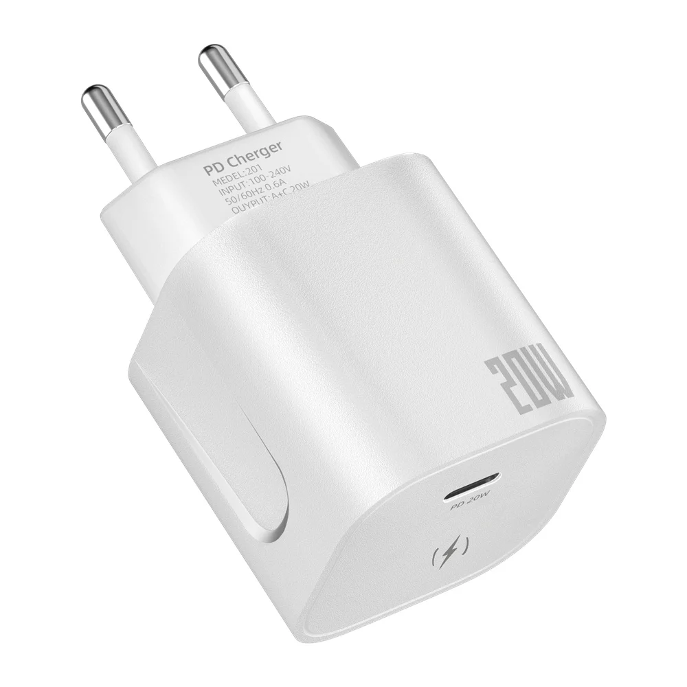 Заземление OEM сервис складной оригинальный 3-контактный Тип C QC 2 0 3 UK PD 20 Вт быстрое зарядное устройство для i