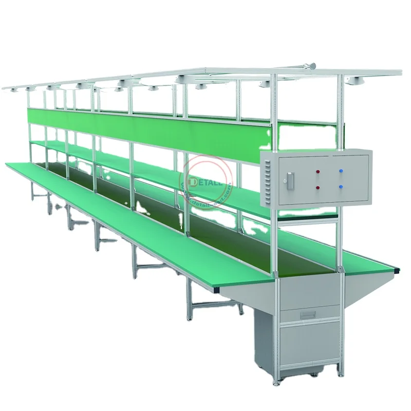 mobile phone conveyor line factory esd electronics laptop assembly line working table