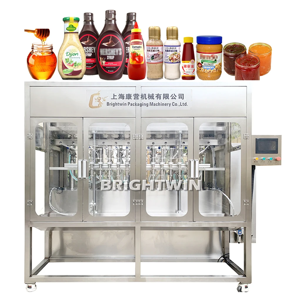 Brightwin Full automatic bottle liquid honey filling machine/juice liquid bottle packing machines/filler machine